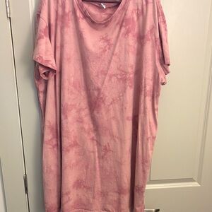 Old navy Pink Tie-Dye T-shirt dress